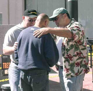 Bob and Mark pray for Robert, just released from prison, to rededicate his life to Christ